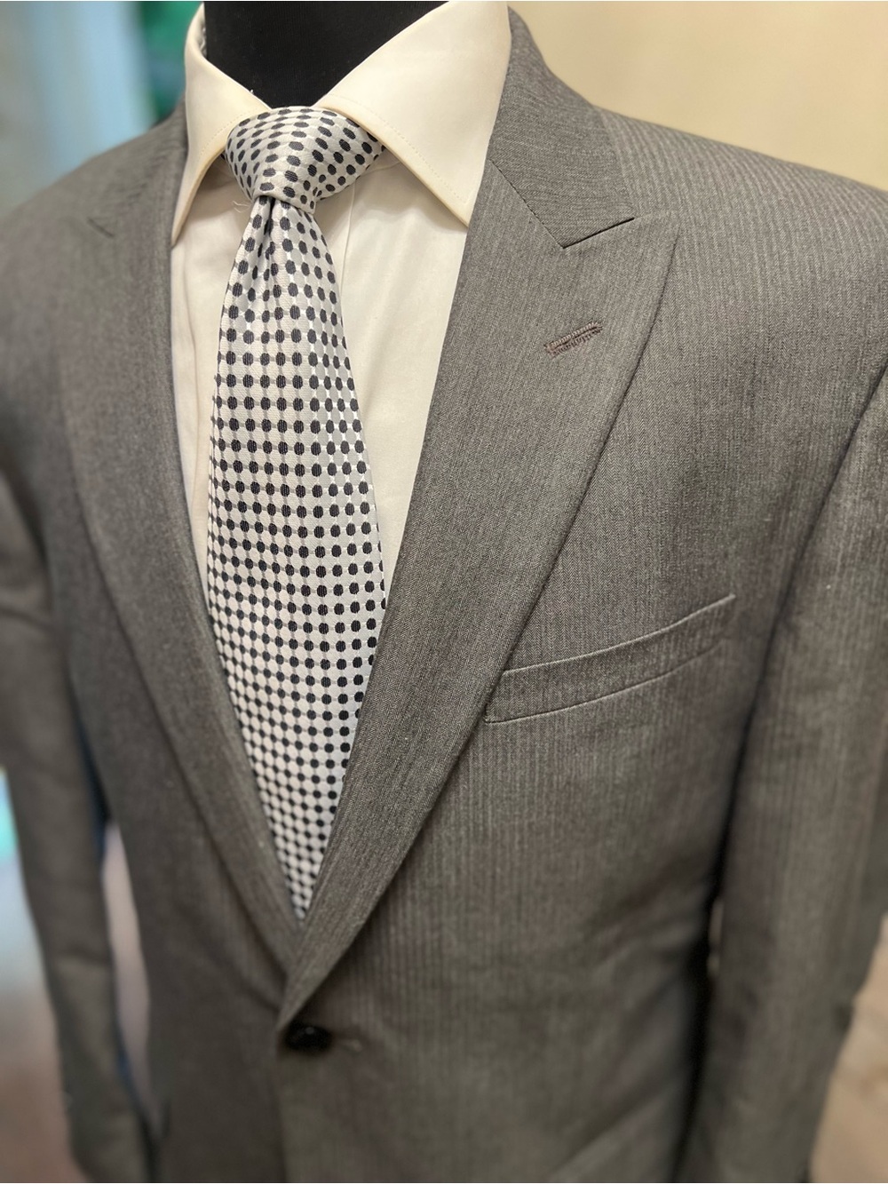 Joseph Abboud Sport Coat Blazer Jacket 2 Button Gray Men 40R - Picture 4 of 15